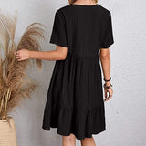 Carino - Splendido abito estivo con scollo a V