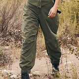 Pantaloni cargo casual da donna per attività all'aperto