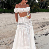 Completo canotta corta Pure Desire con gonna a vita alta