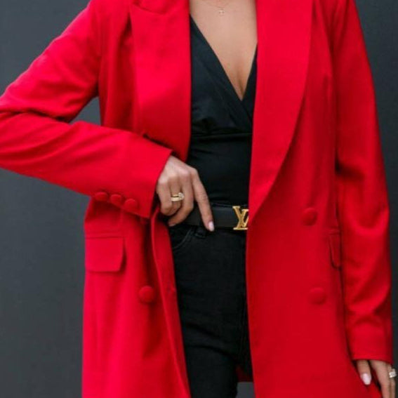 Blazer doppiopetto a maniche lunghe