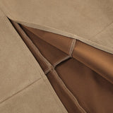 Gonna lunga vintage in pelle scamosciata a vita alta