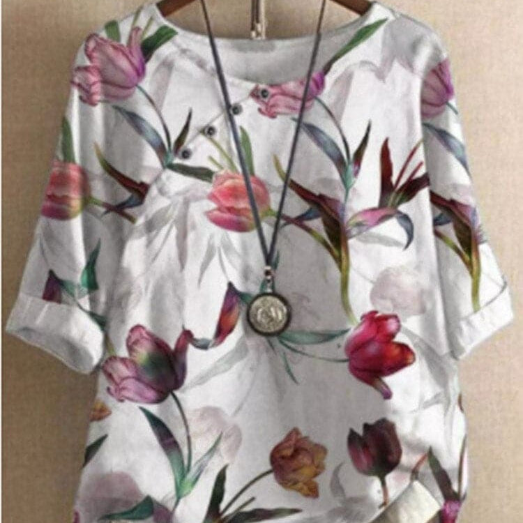 Ophelia - Camicetta firmata, lavorazione di alta qualità e motivi intricati