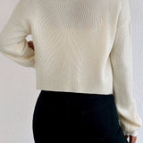 Cardigan corto con ricamo orso