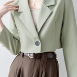 Blazer corto e rilassato