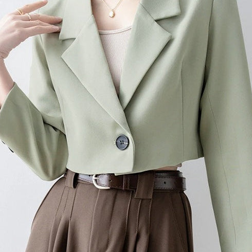 Blazer corto e rilassato