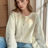 Cardigan tinta unita color macaron