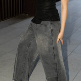 Jeans decostruiti lavati vintage