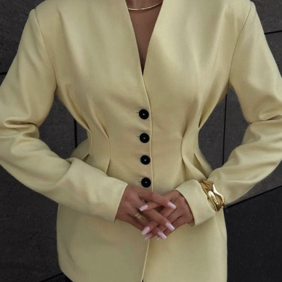 Elegante blazer a maniche lunghe