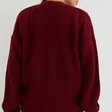 Cardigan tinta unita dalla vestibilità rilassata