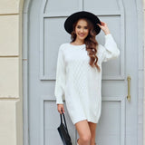 Abito in maglia da donna comodo, elegante e accogliente