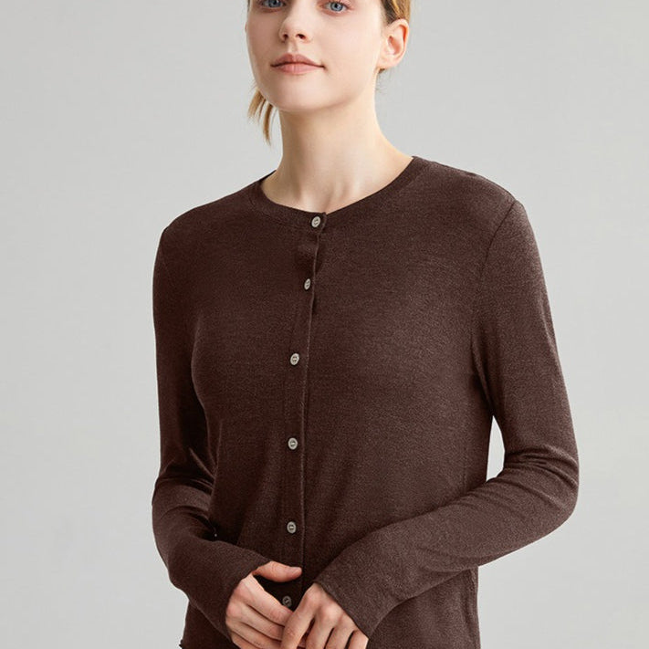 Cardigan in Tencel strutturato