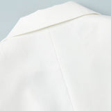 Blazer corto con cintura in vita