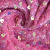 Minigonna aderente in velluto con paillettes