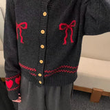 Cardigan con fiocco frontale dalla vestibilità rilassata