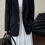 Blazer oversize con texture a nido d'ape