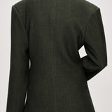 Blazer vintage con doppio risvolto e vestibilità ampia