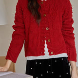 Cardigan vintage lavorato all'uncinetto