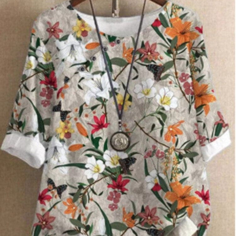 Ophelia - Camicetta firmata, lavorazione di alta qualità e motivi intricati