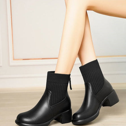 Stivali elasticizzati sottili da donna - Comfort ed eleganza