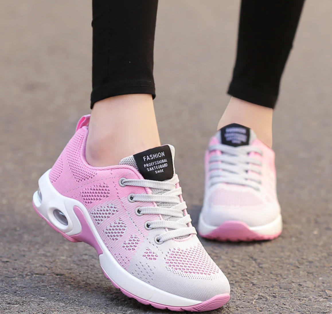 Sneakers da donna - Traspiranti e leggere - Comfort ammortizzato - Lacci regolabili