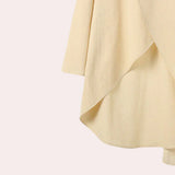 Completo da donna – Vestibilità rilassata – Pantaloni a gamba larga – Top asimmetrico – Tessuto lussuoso