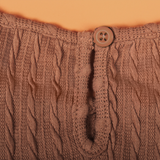 Abito in maglia da donna - Maglia a coste - Maniche lunghe - Vestibilità ampia - Cintura in vita