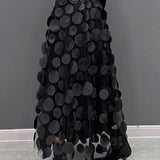 Gonna lunga in tulle a pois - Elegante e voluminosa