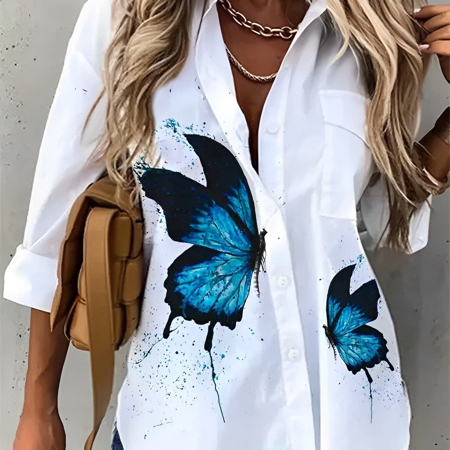 Iva - Camicette bianche di alta qualità con bellissimi motivi