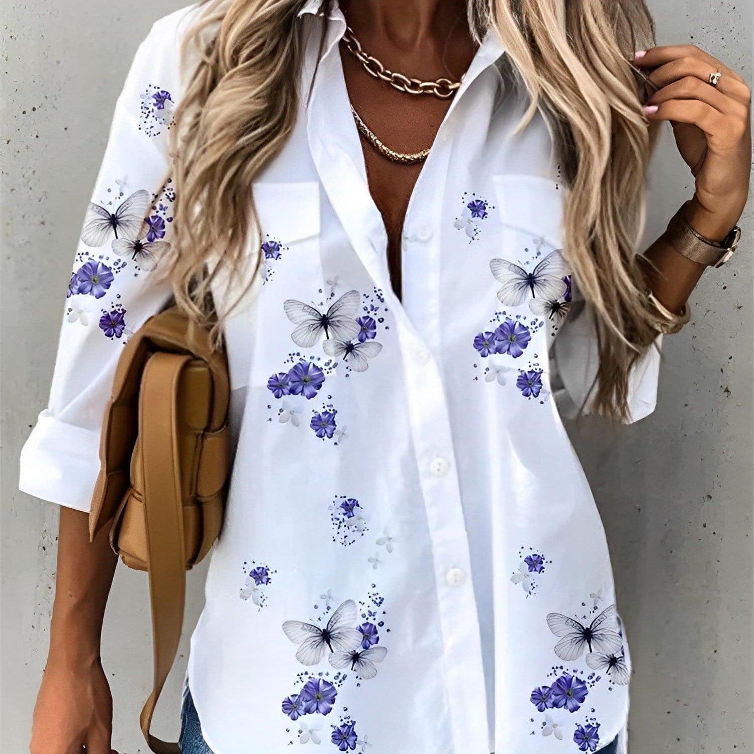 Iva - Camicette bianche di alta qualità con bellissimi motivi