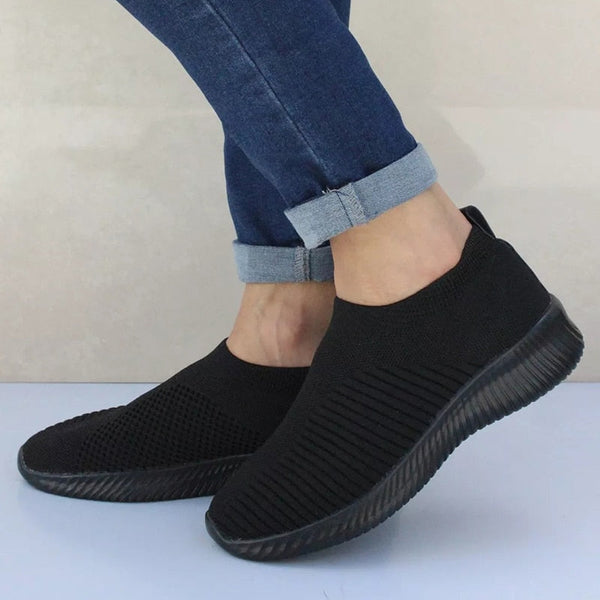 Sneakers da donna - Rete tecnica - Slip-on - Taglio basco