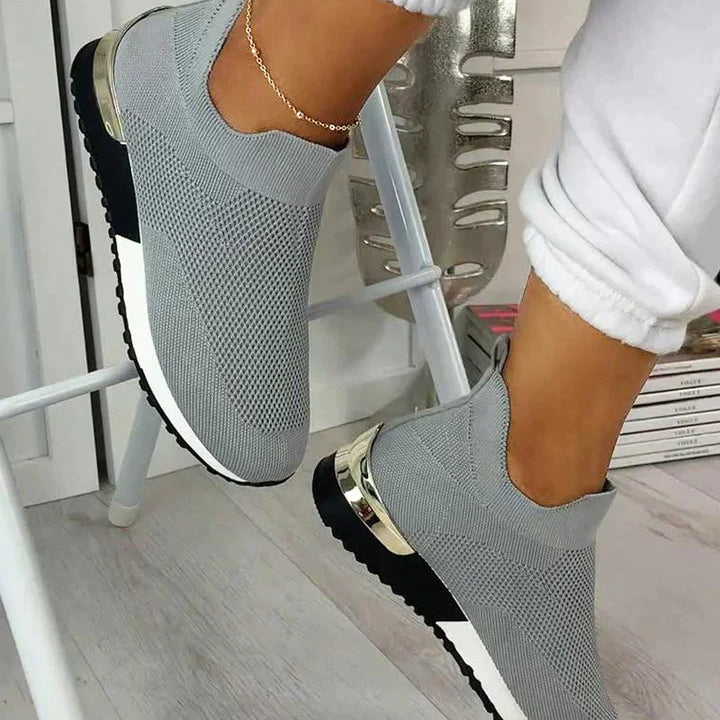 Sneakers da donna - Slip-On Comfort - Mesh traspirante - Suola antiscivolo