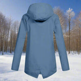 Impermeabile da donna con cappuccio, elegante, resistente alle intemperie e comodo