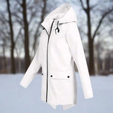 Impermeabile da donna con cappuccio, elegante, resistente alle intemperie e comodo