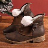 Stivali da donna - Punta tonda - Comodo tacco basso - Stile casual chic