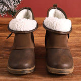 Stivali da donna - Punta tonda - Comodo tacco basso - Stile casual chic