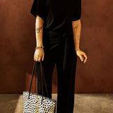 Tuta da donna – Vestibilità comoda – Gambe larghe – Vita regolabile – Tessuto leggero