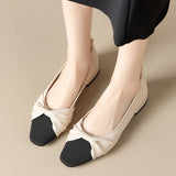 Scarpe da donna con tacco basso – Pelle morbida – Punta a punta – Elegante cinturino intrecciato