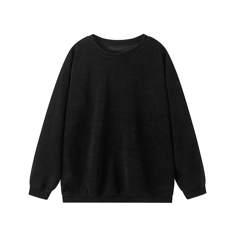 Maglione da donna – Vestibilità rilassata – Maglia a coste – Maniche lunghe e girocollo