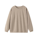 Maglione da donna – Vestibilità rilassata – Maglia a coste – Maniche lunghe e girocollo