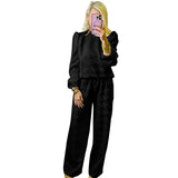 Completo da donna due pezzi – Vestibilità comoda – Pantaloni a gamba larga – Maniche lunghe