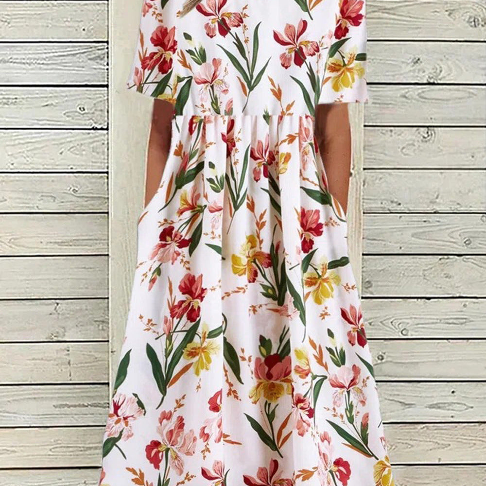 Renta - Abito ampio con stampa floreale