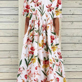 Renta - Abito ampio con stampa floreale