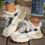 Sneakers sportive da donna - Tessuto a rete traspirante - Suola spessa con plateau