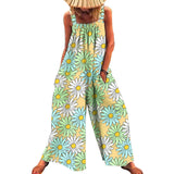 Tuta da donna – Vestibilità ampia – Gambe larghe – Senza maniche – Tessuto leggero e traspirante