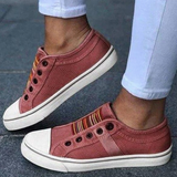 Sneakers slip-on da donna - Comode - Tela traspirante - Suola in gomma
