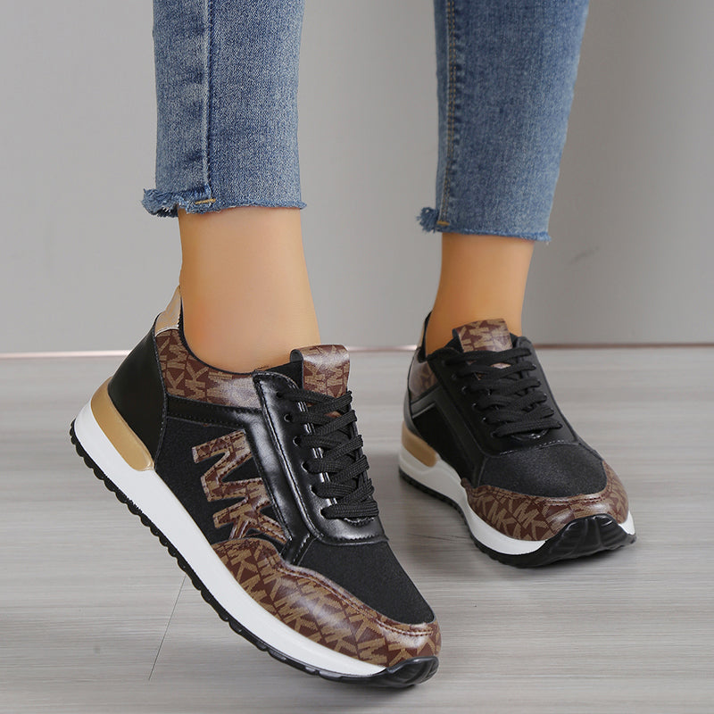 Sneakers da donna – Profilo basso – Tessuto traspirante – Vestibilità sportiva comoda