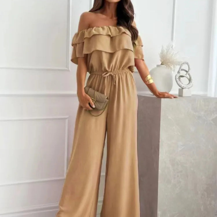 Tuta a maniche corte con spalle scoperte - Casual ed elegante