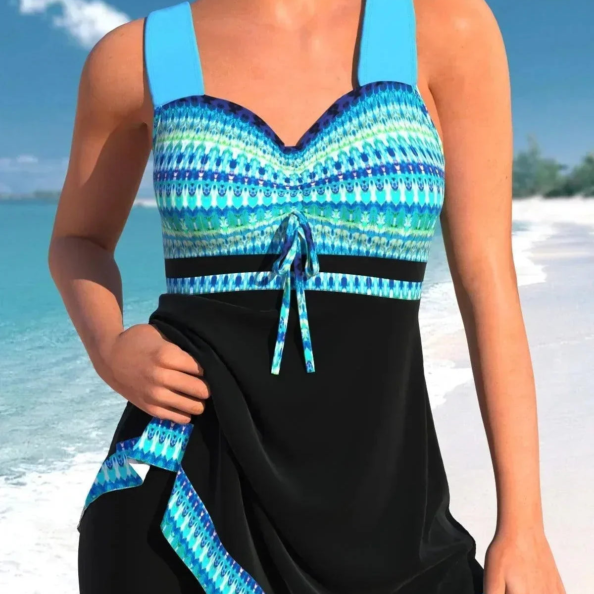 Tankini modellante elegante - Comodo ed elegante per la spiaggia