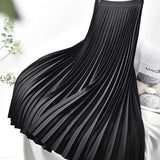 EMILIA – Elegante gonna plissettata a vita alta da donna