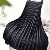 EMILIA – Elegante gonna plissettata a vita alta da donna